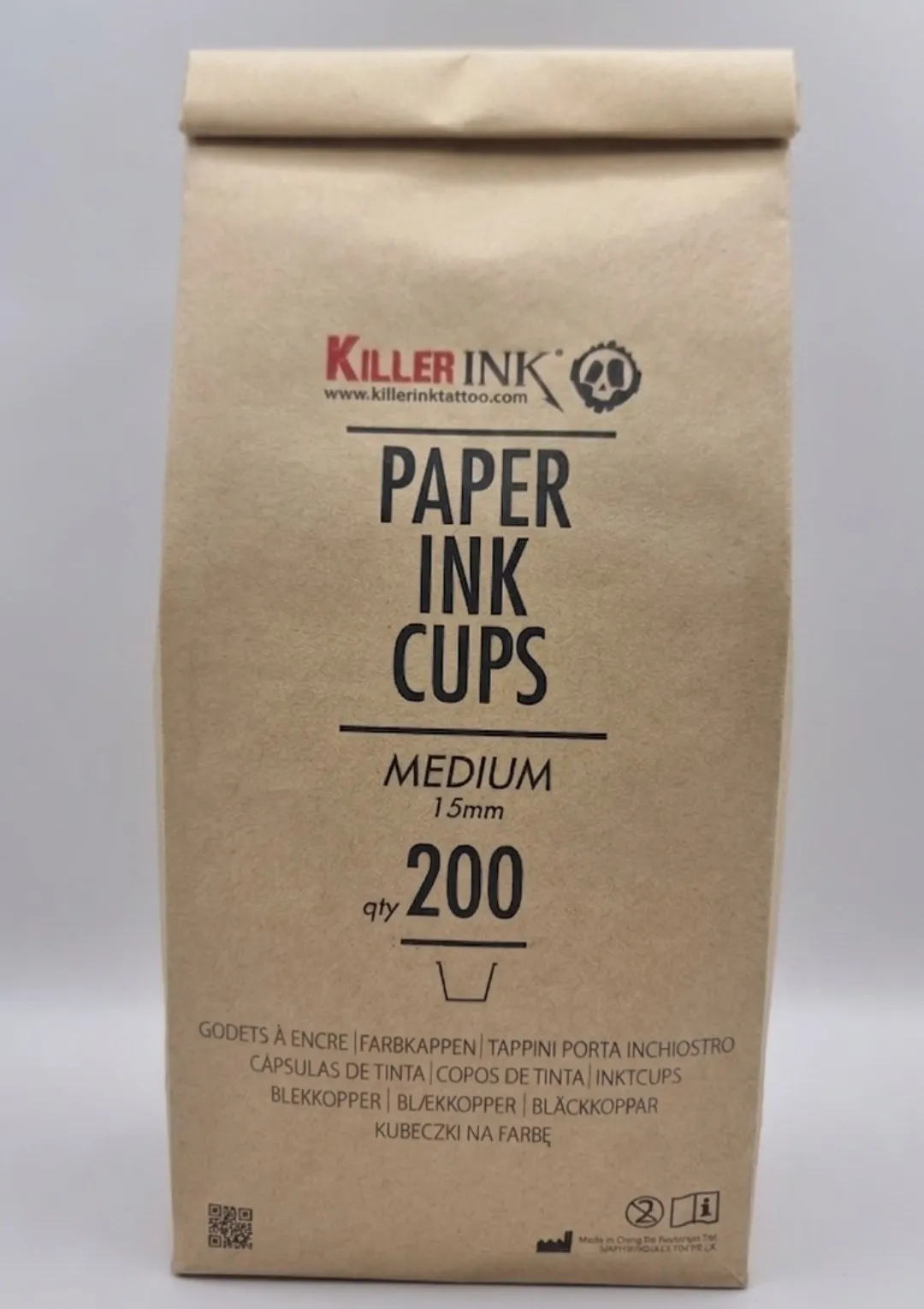 PAPER INK CUPS 200 PZ 15 MM